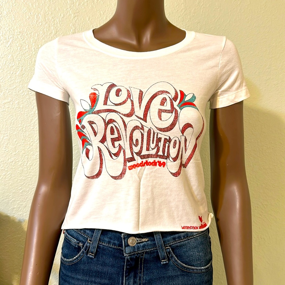 Project Karma Woodstock ‘69 Crop Top Shirt